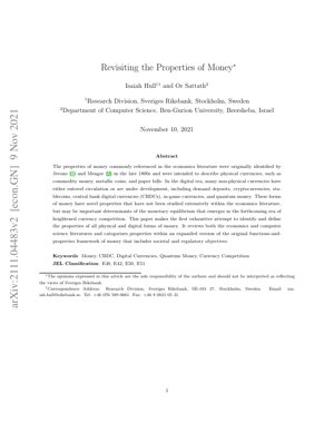 Kifuniko cha Waraka PDF - Kukagua Upya Sifa za Fedha: Mfumo Wa kina wa Sarafu za Dijitali